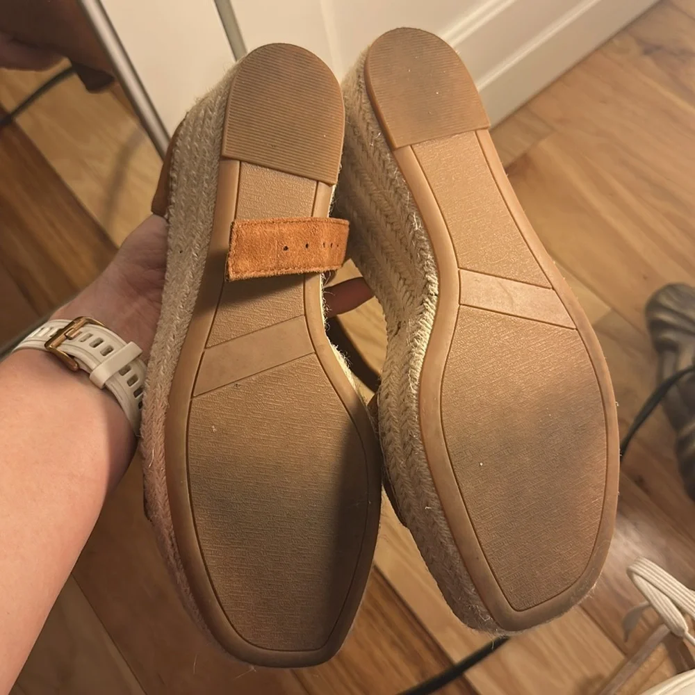 Nordstrom Tan Suede Espadrille Sandals